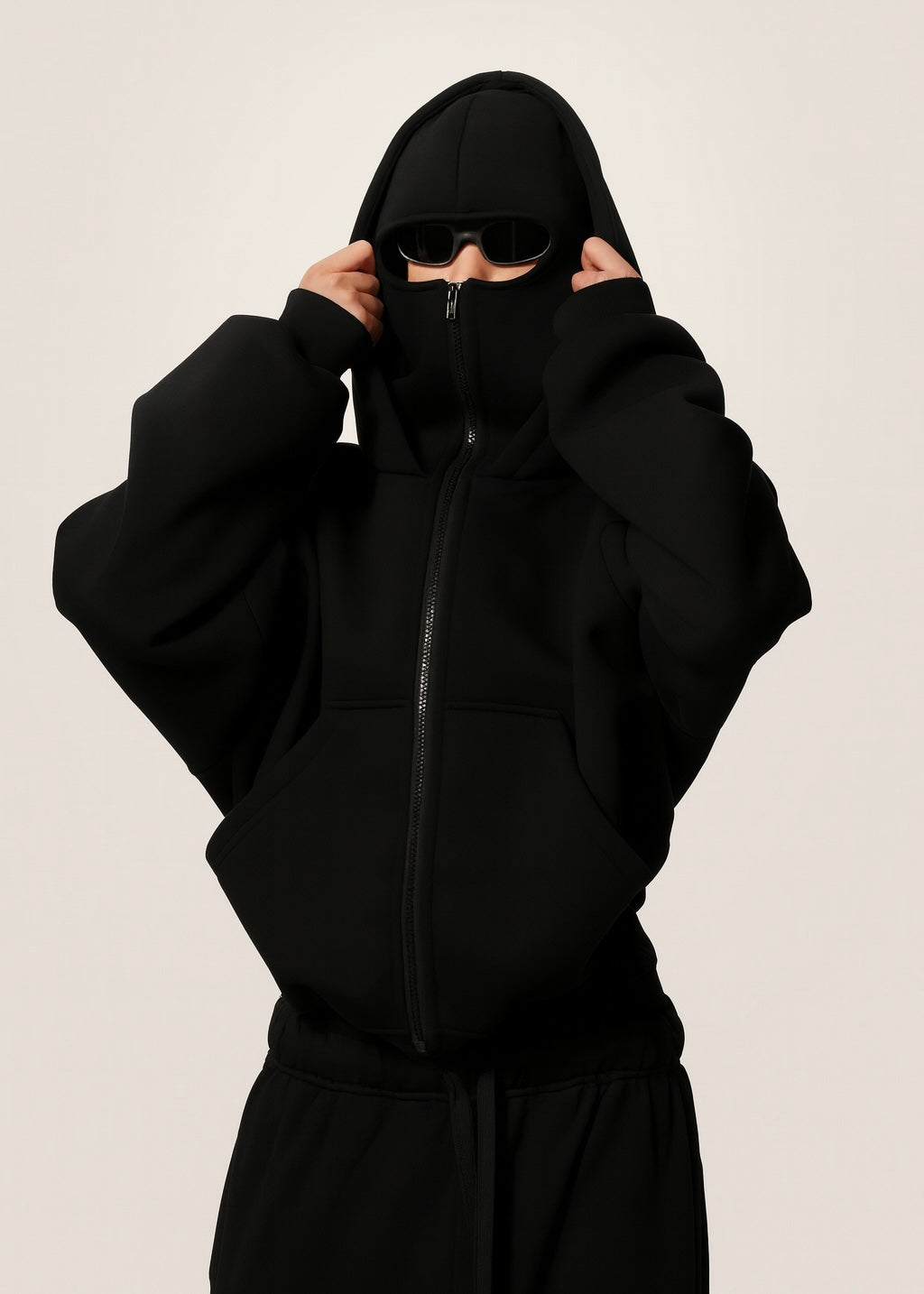 Nour Balaclava Zip-Up Hoodie 