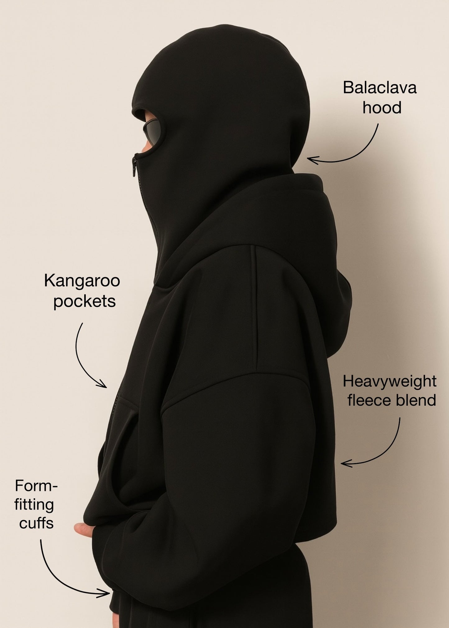 NOUR ZIP HOODIE