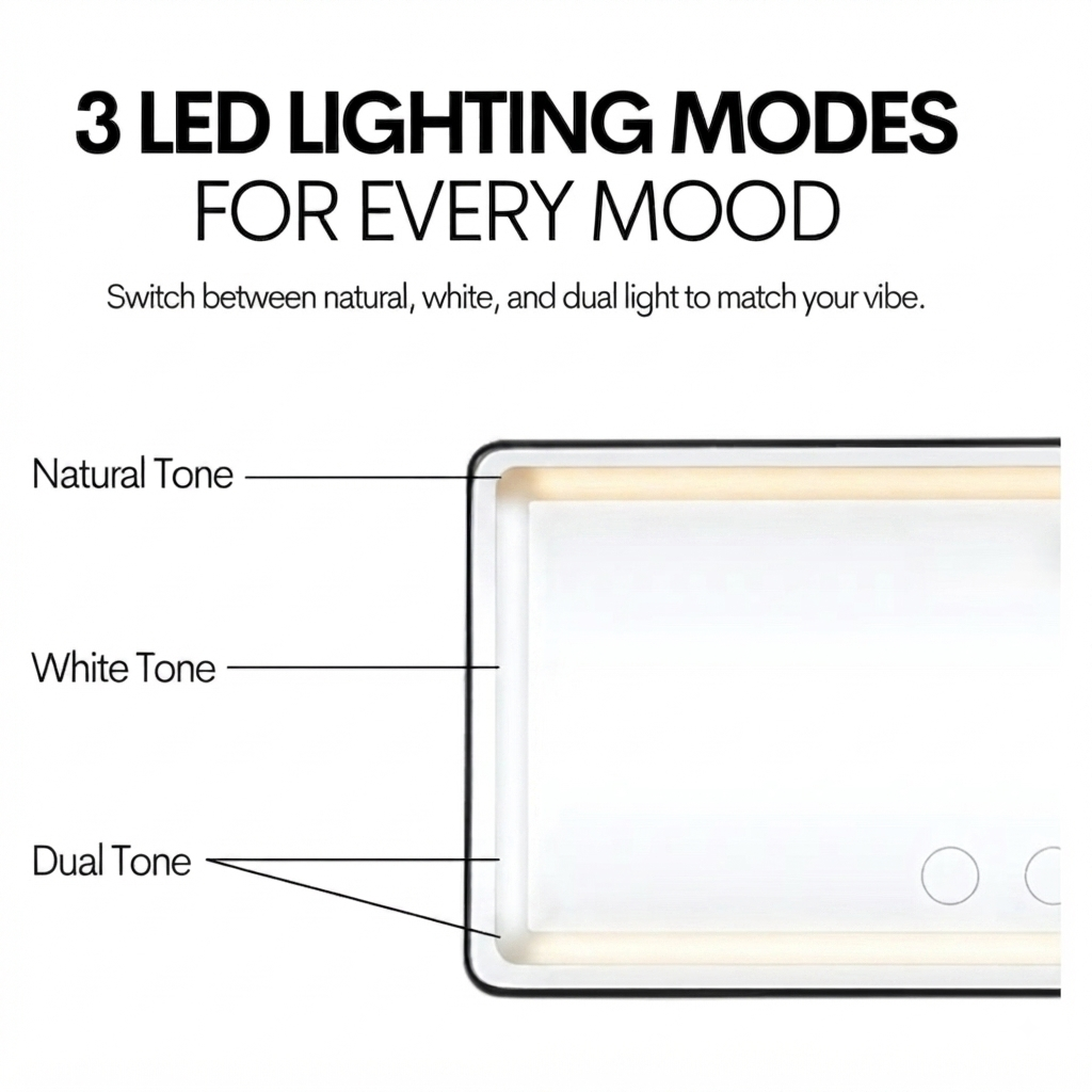 LED Car Vanity Mirror