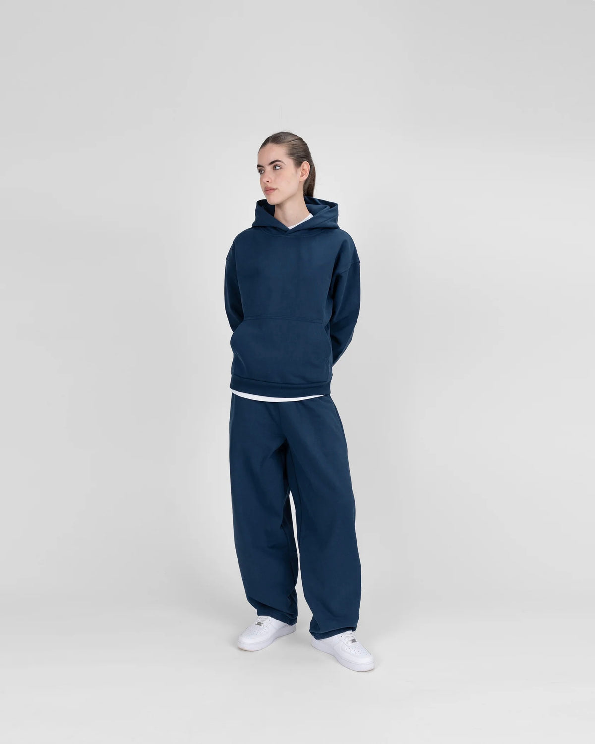BAGGY SWEATPANTS - NAVY BLUE