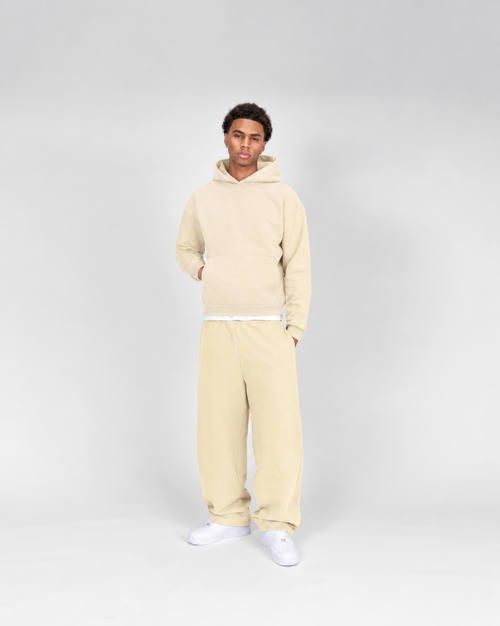 BAGGY SWEATPANTS - BEIGE