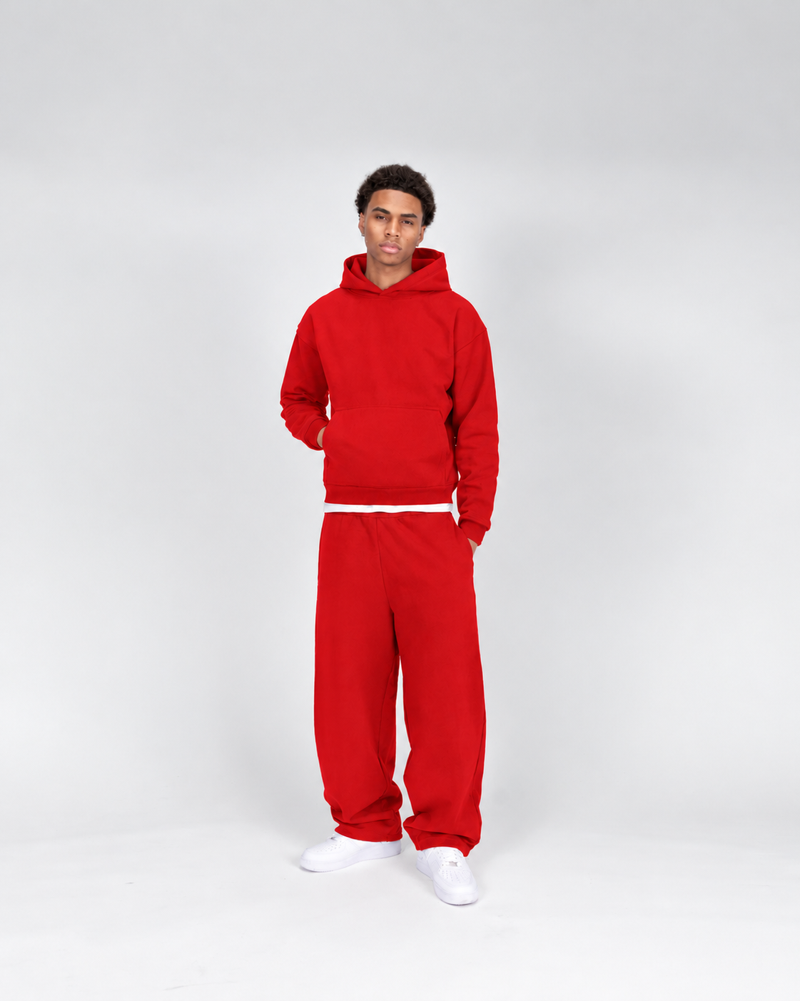 BAGGY SWEATPANTS - RED