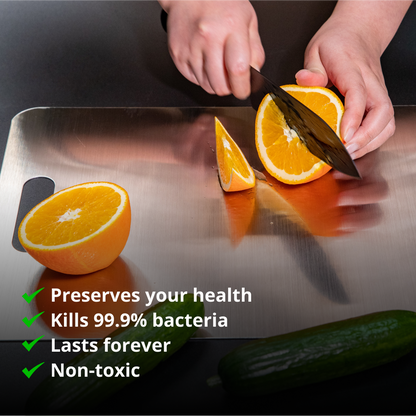 TitanPro™ Certified Pure Titanium Cutting Board