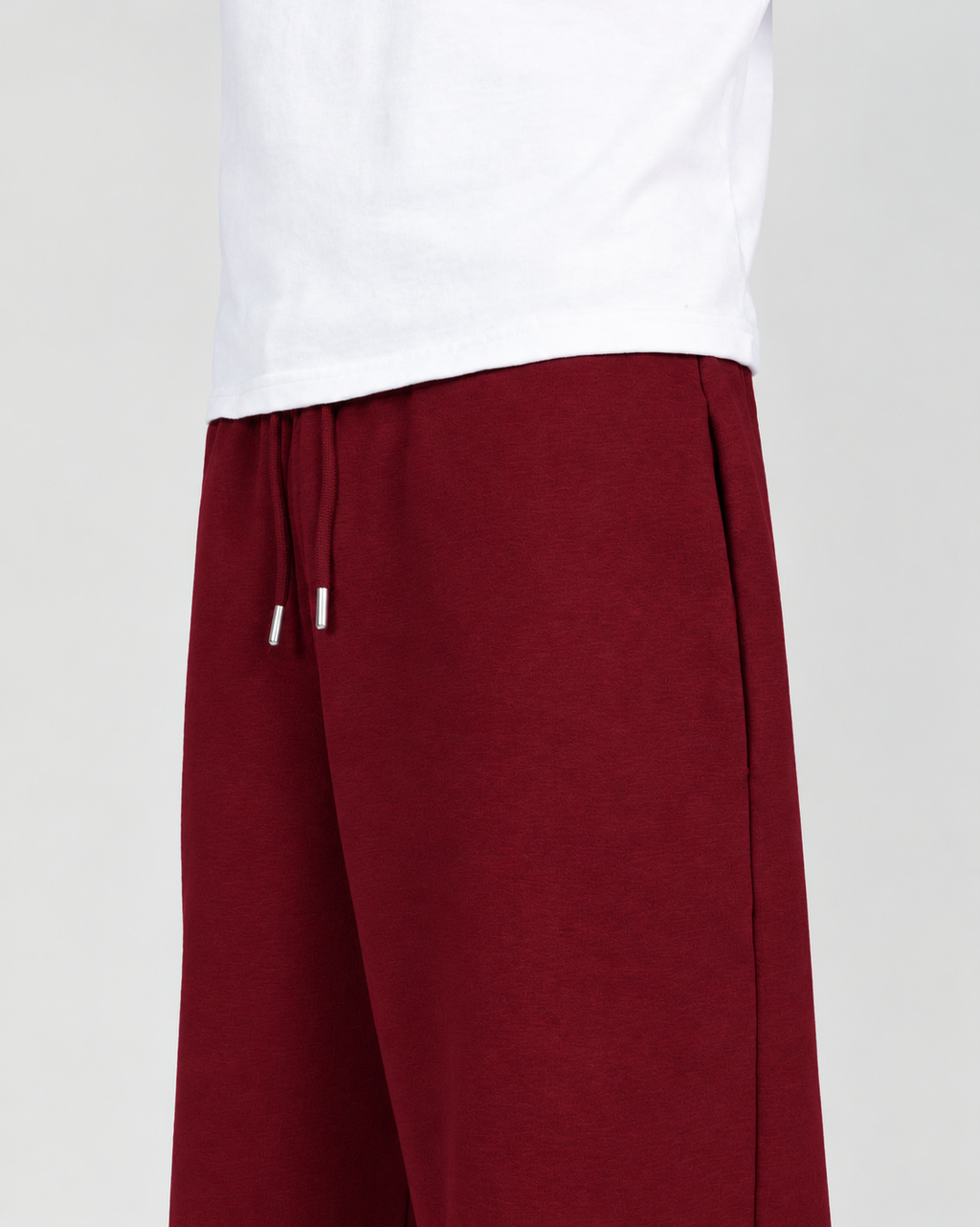 BAGGY SWEATPANTS - BURGUNDY
