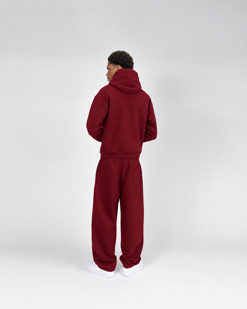 BAGGY SWEATPANTS - BURGUNDY