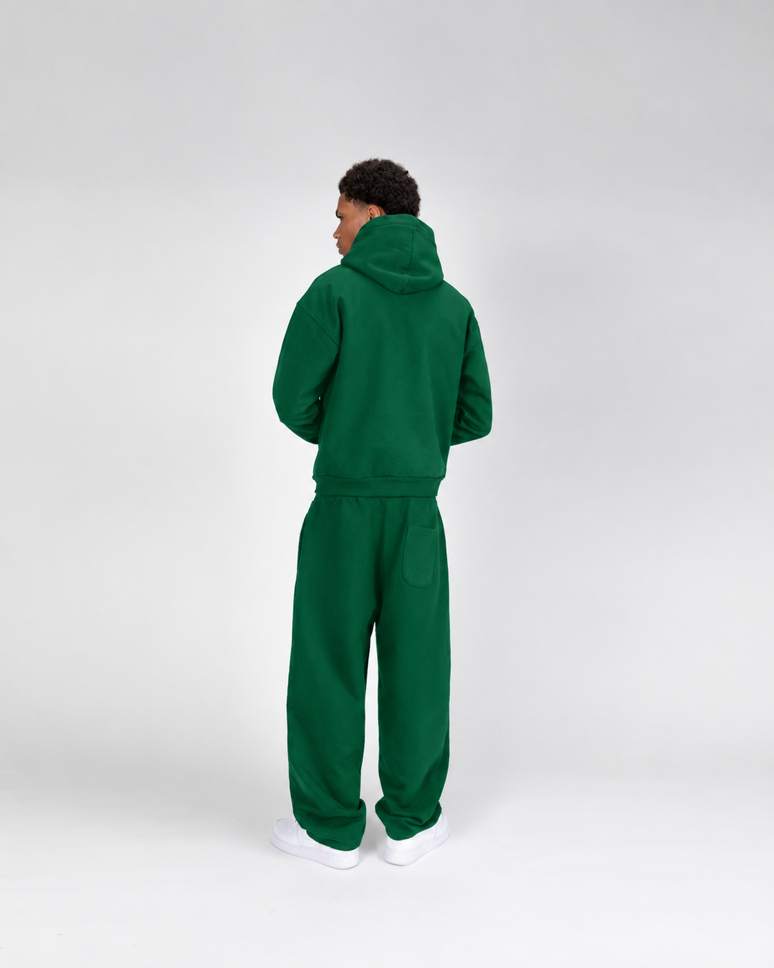 BAGGY SWEATPANTS - FOREST GREEN