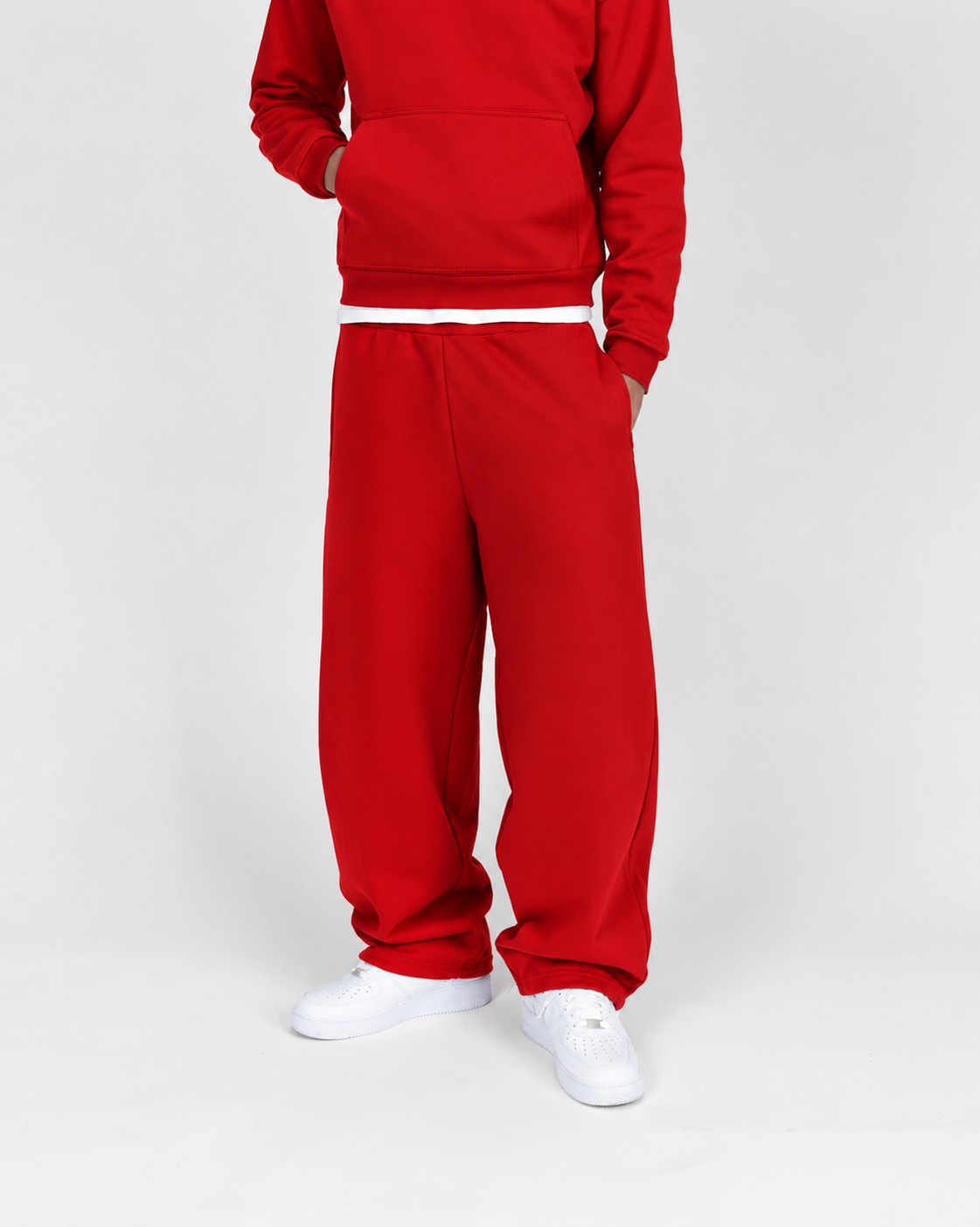 BAGGY SWEATPANTS - RED